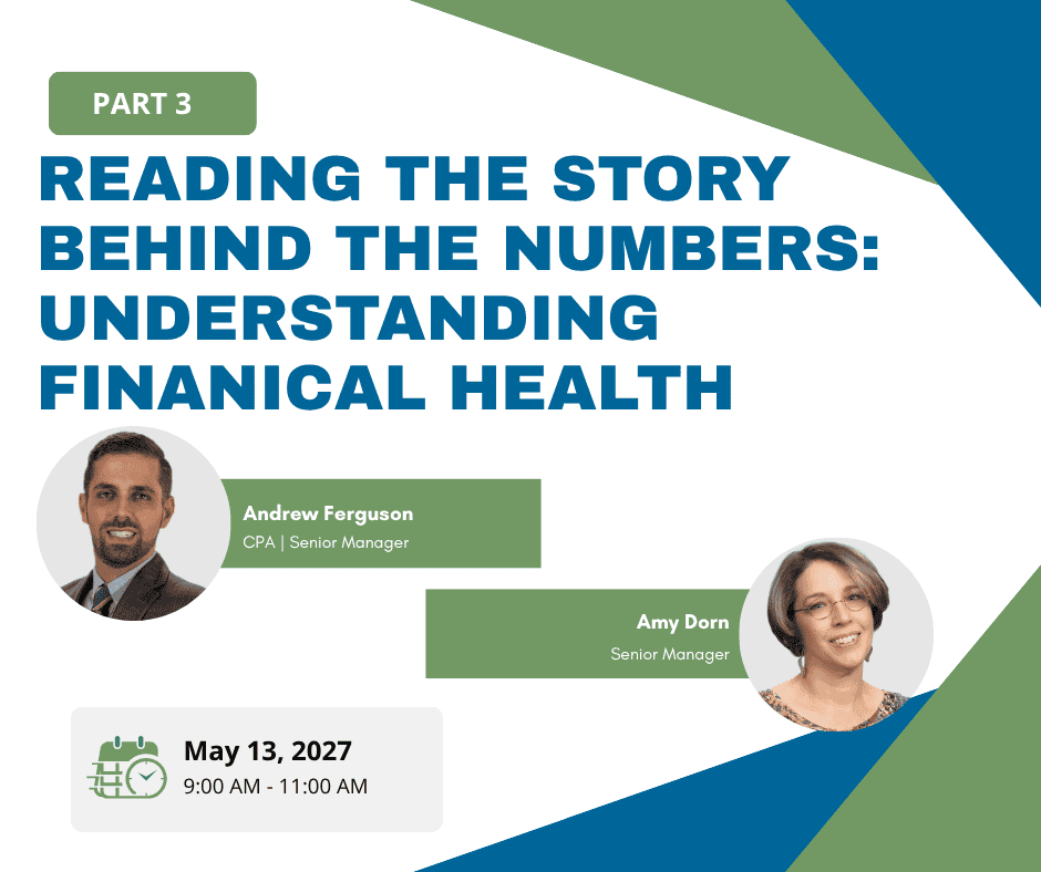 Webinar on financial health and data analysis by IACAA experts.